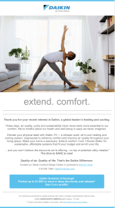 Daikin Comfort Story Eblast