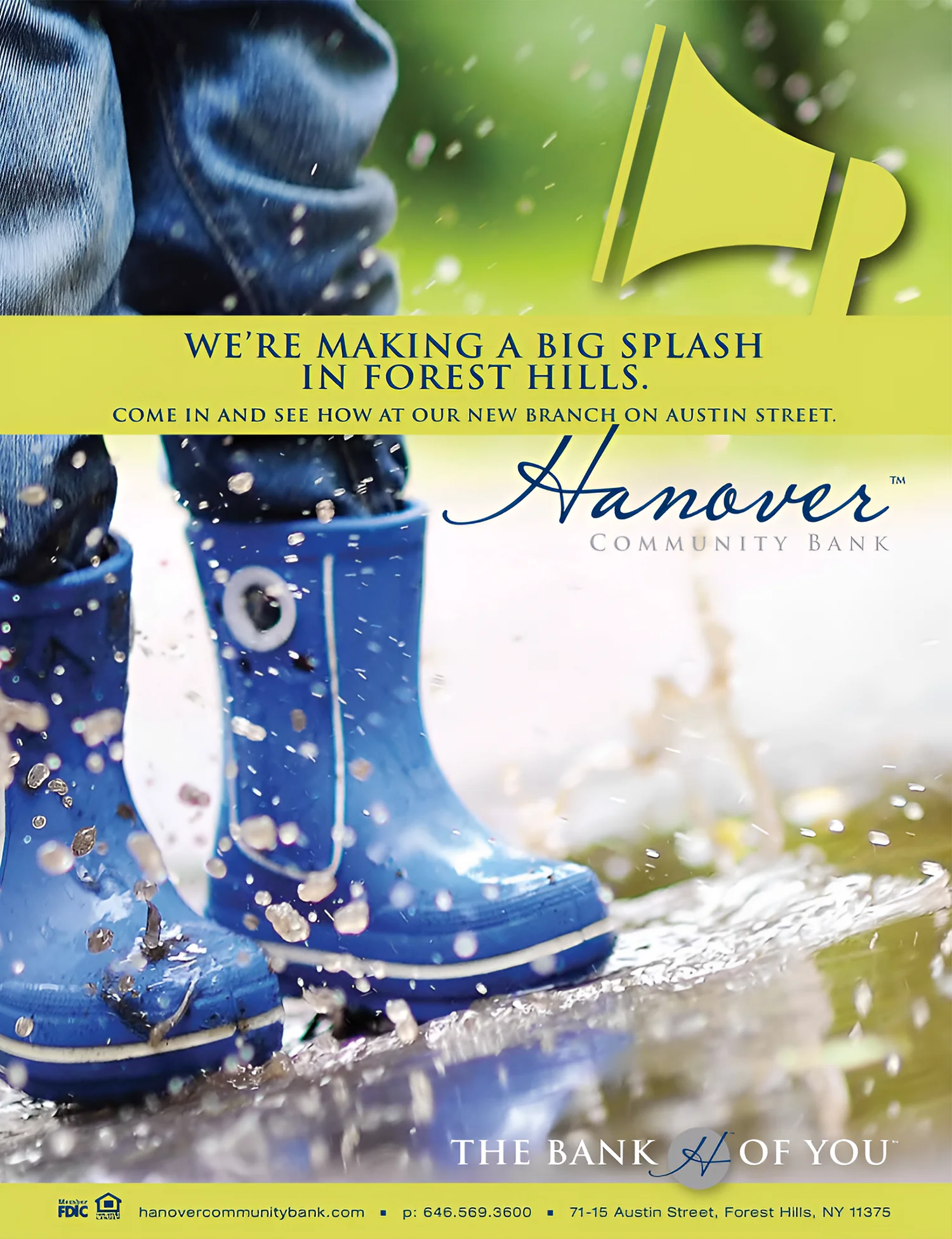 Hanover Community Bank Splash Print Ad