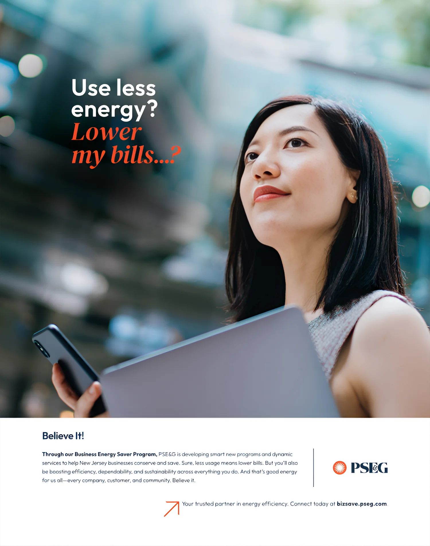 PSE&G Believe It Kickoff Print Ad