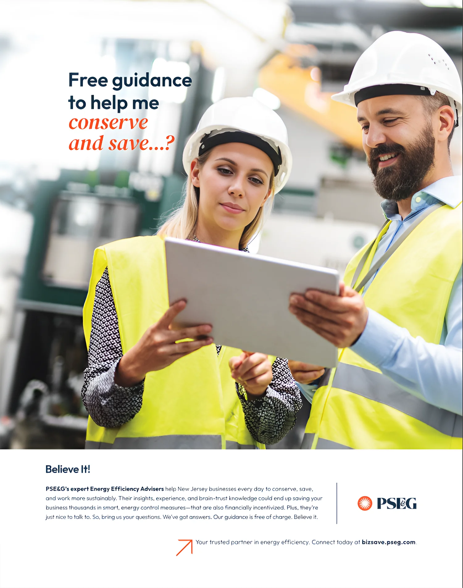 PSE&G Believe It EEA Team Print Ad