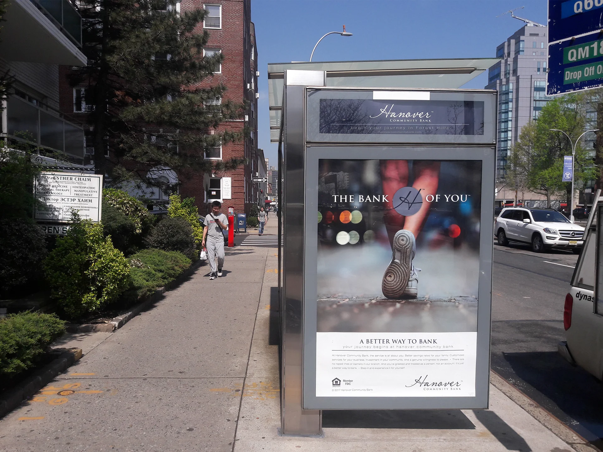 Hanover Community Bank Bus Shelter Advertising