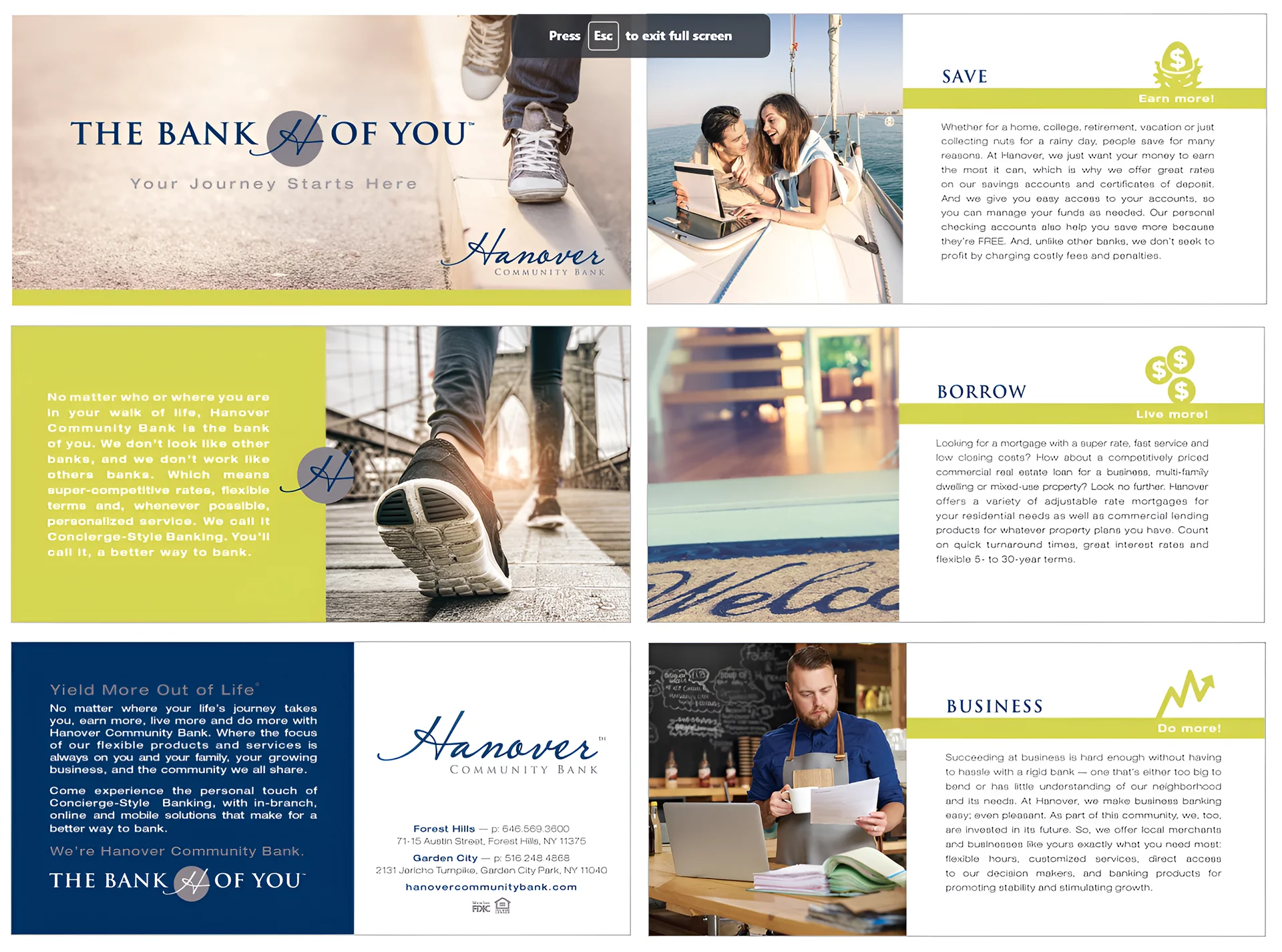 Hanover Community Bank Brochure #1