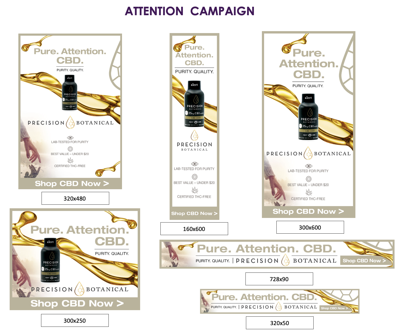 Precision Botanical Attention Digital Banner Campaign