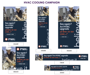 PSE&G HVAC Cooling Digital Banner Campaign