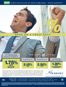 Hanover Community Bank Multi Rates Print Ad
