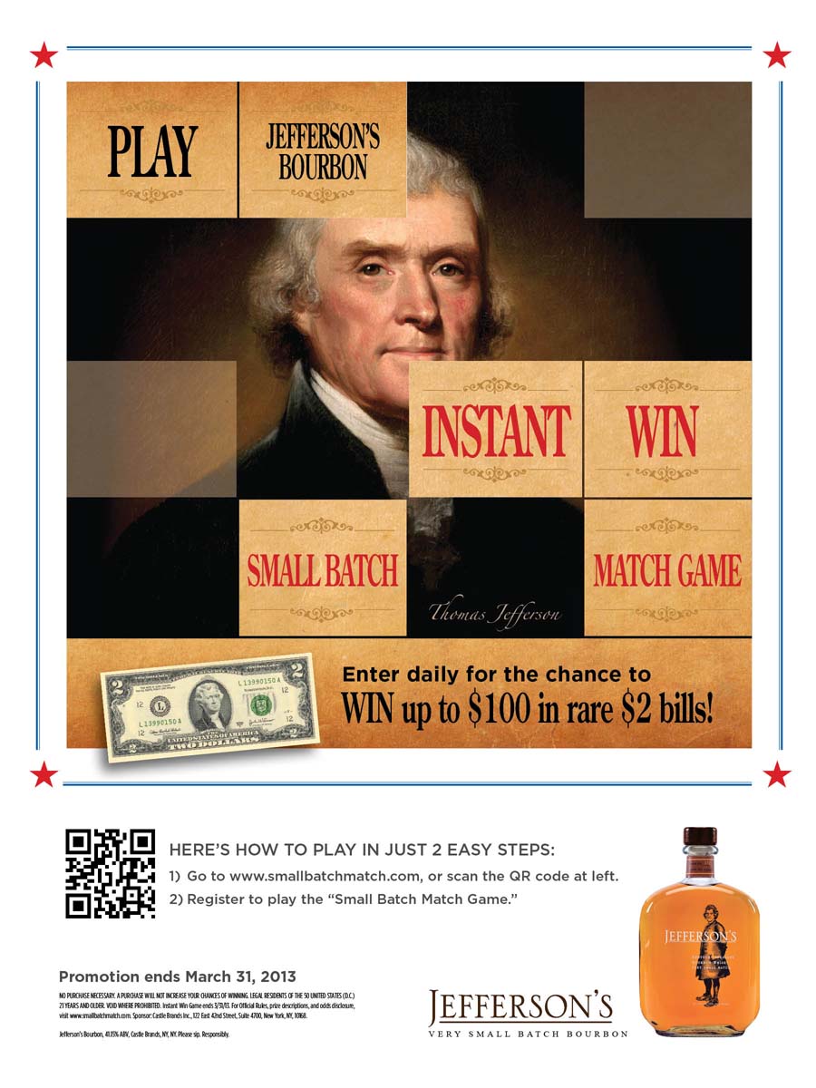 Jefferson's Bourbon Case Card
