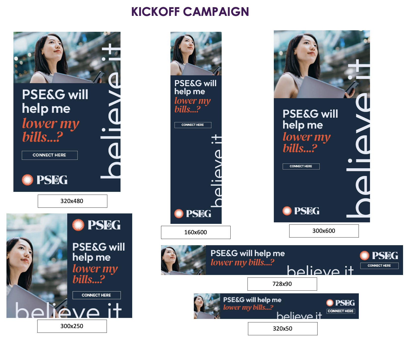 PSE&G Kickoff Digital Banner Campaign
