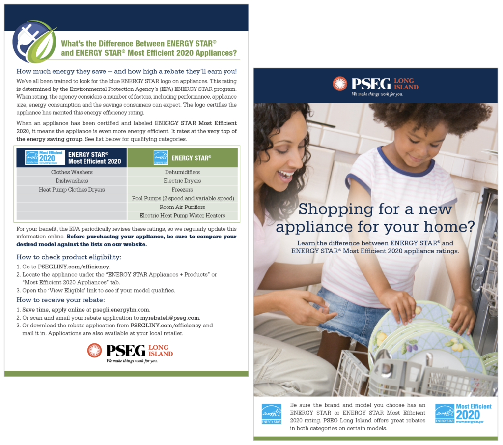 PSEG Long Island Rebate Postcards