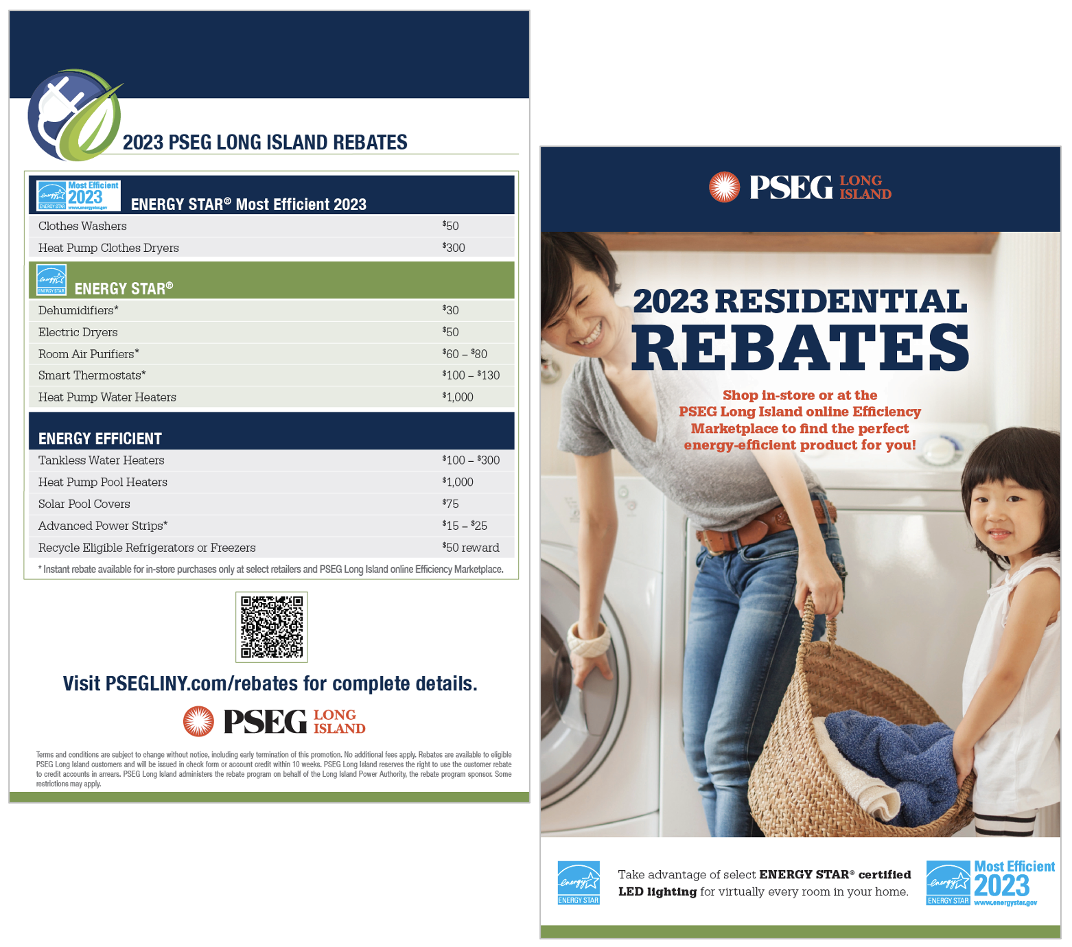 PSEG LI 2023 Rebate Postcard