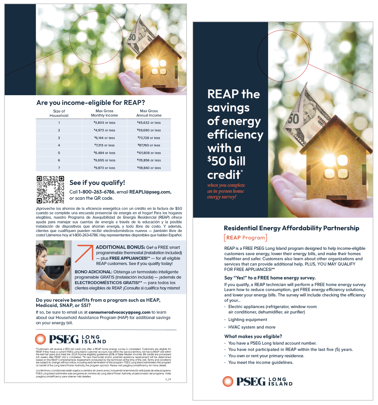 PSEG Long Island 2024 REAP Door Hanger