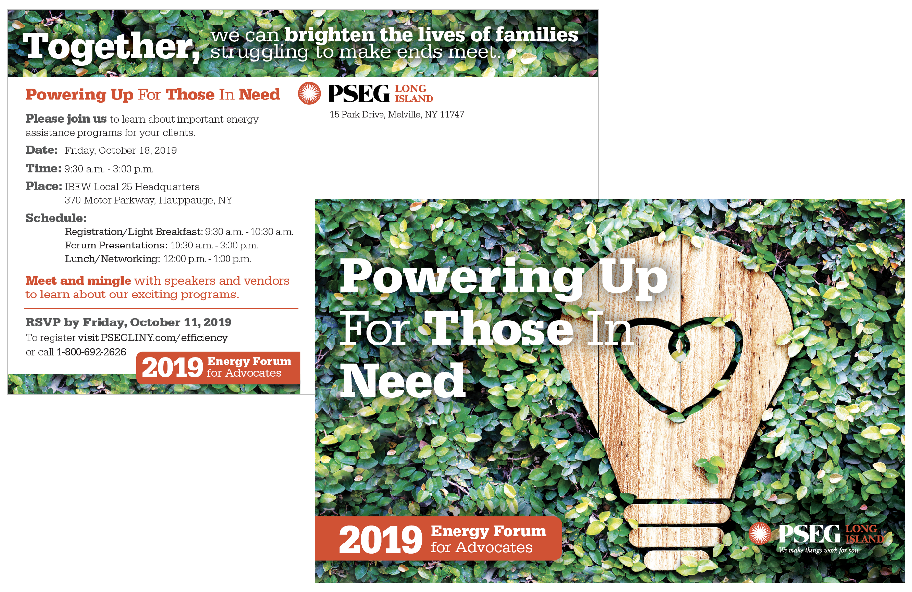 PSEG Long Island 2019 REAP Forum Postcard