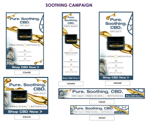 Precision Botanical Soothing Digital Banner Campaign