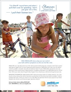 Singulair Kids Print Ad 2