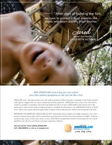 Singulair Kids Print Ad 3
